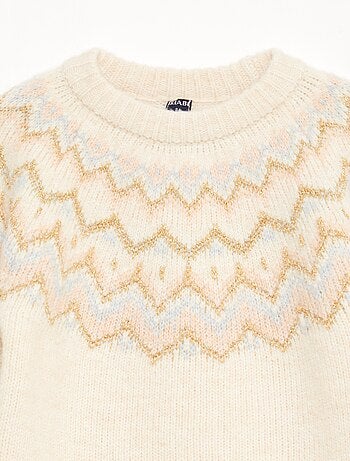 Jersey de lana con diseño jacquard