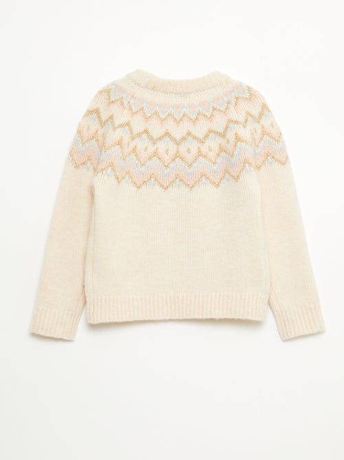 Jersey de lana con diseño jacquard - Kiabi