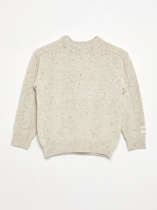 Jersey de lana de cuello redondo - Kiabi