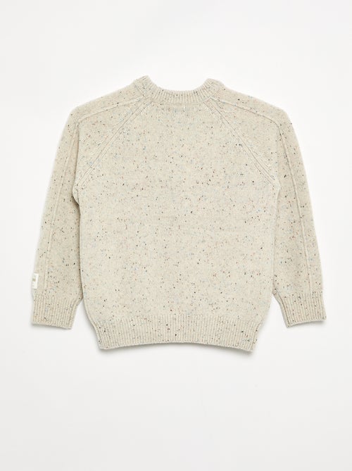 Jersey de lana de cuello redondo - Kiabi
