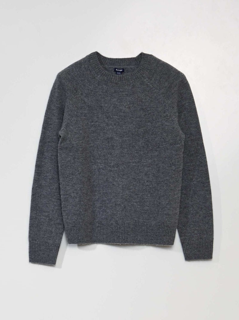 Jersey de lana GRIS - Kiabi