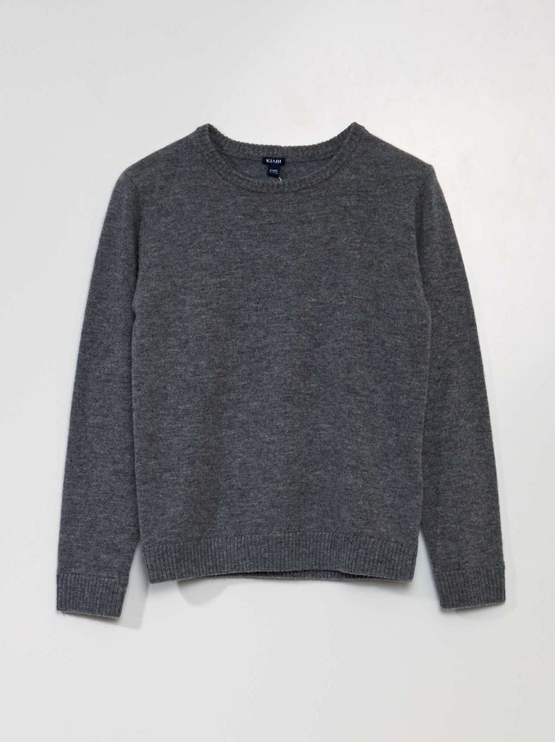 Jersey de lana GRIS - Kiabi