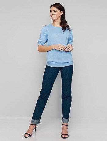 Jersey de lana merino de manga corta - Afibel