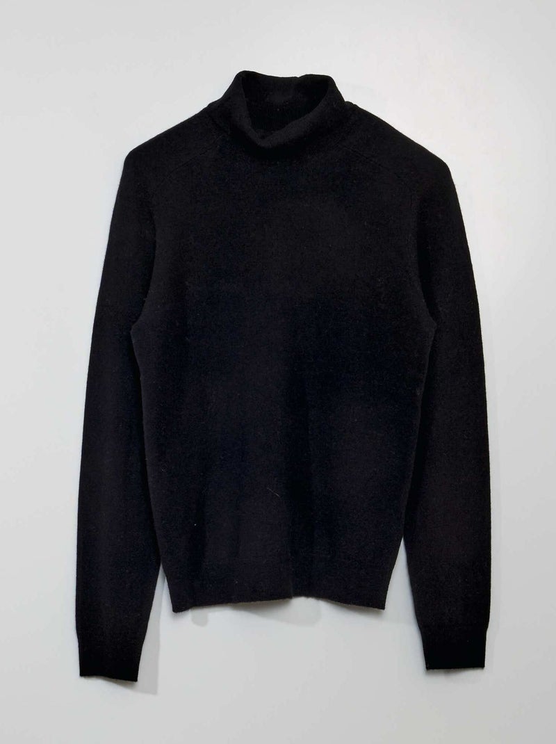Jersey de lana negro - Kiabi