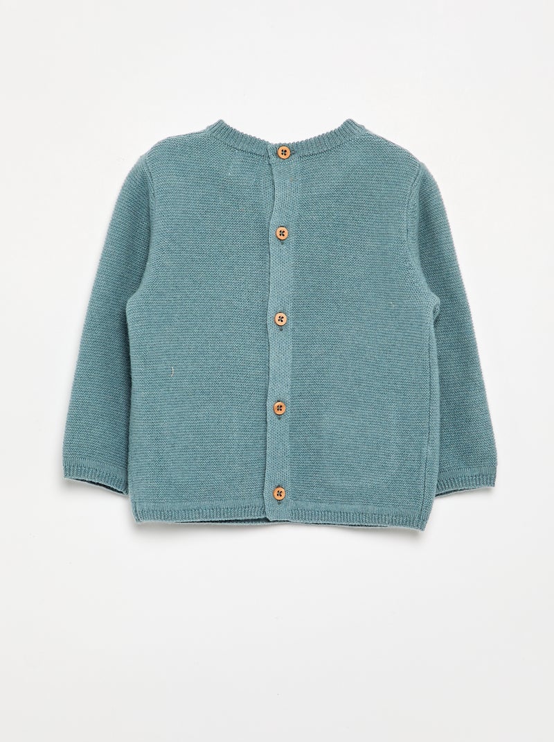 Jersey de lana y cachemir Azul - Kiabi