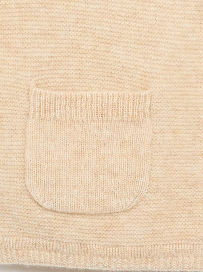 Jersey de lana y cachemir Beige - Kiabi