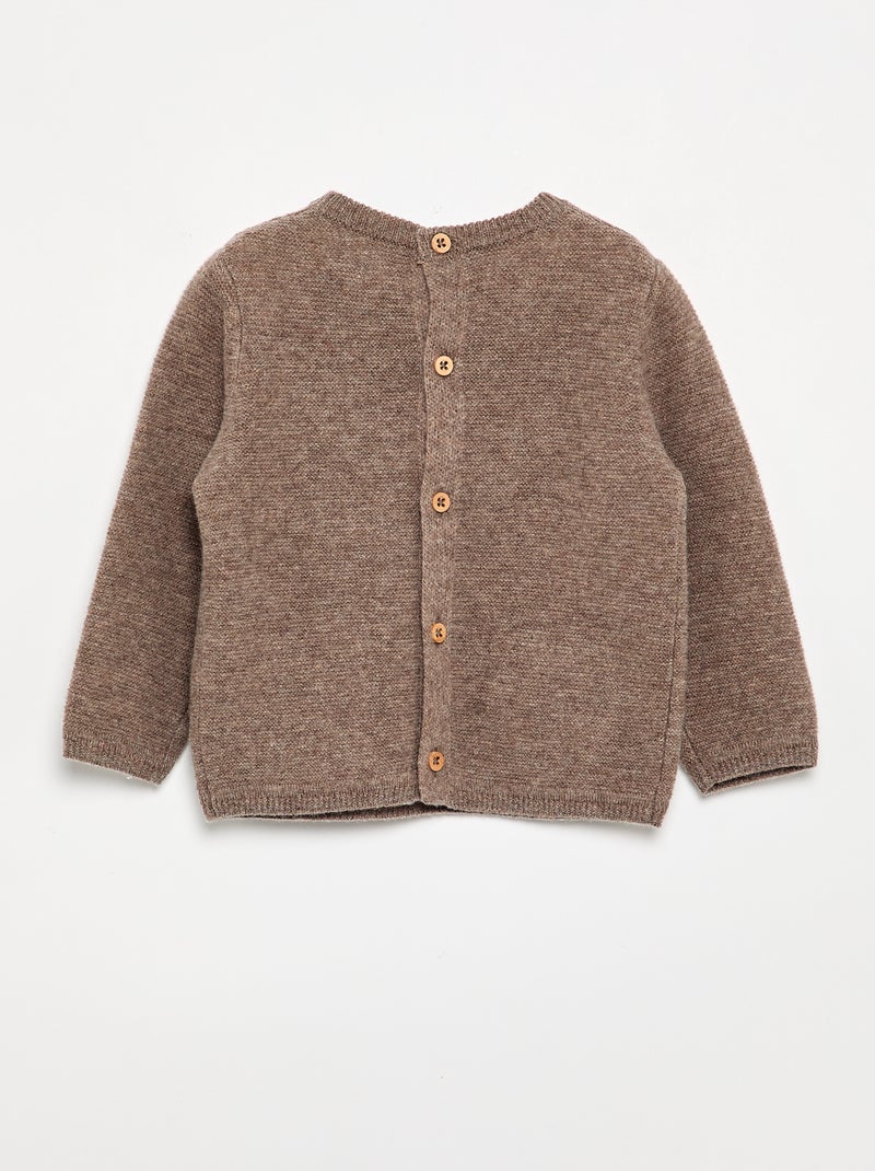 Jersey de lana y cachemir Marron - Kiabi