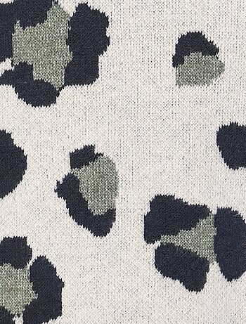 Jersey de leopardo de punto jacquard