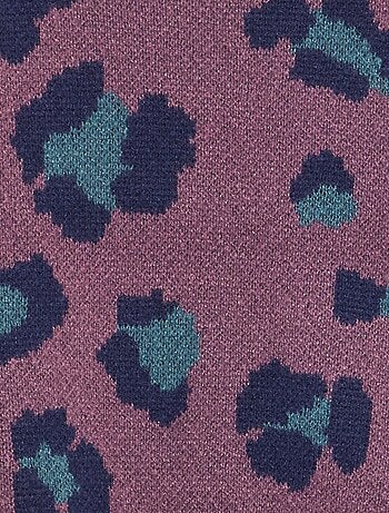 Jersey de leopardo de punto jacquard