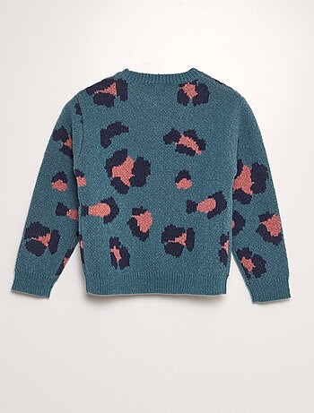 Jersey de leopardo de punto jacquard