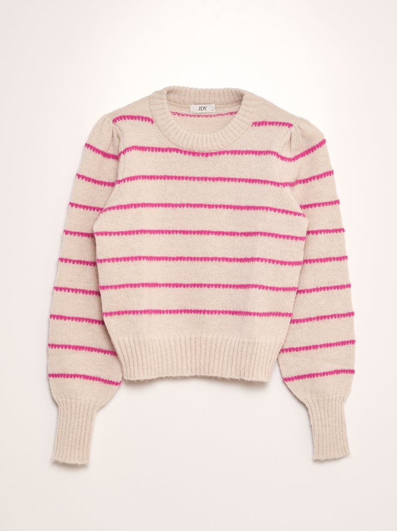Jersey de lunares 'JDY' BEIGE - Kiabi