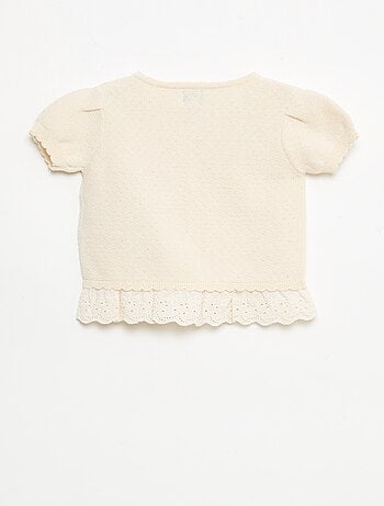 Jersey de manga corta con lazos de fantasía