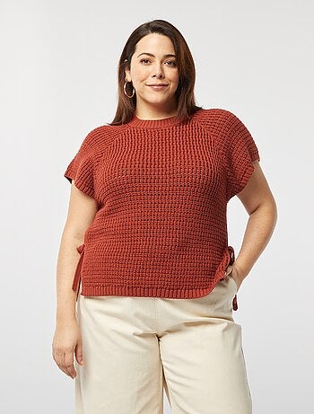 Jersey de manga corta de punto grueso