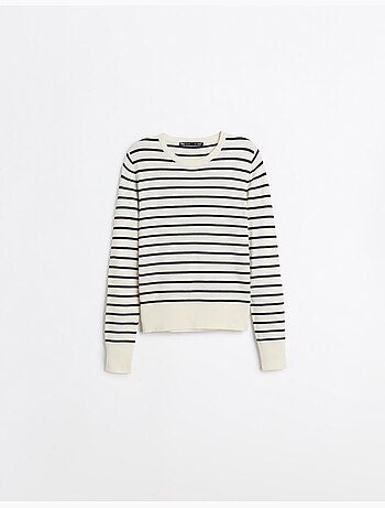 Jersey de manga larga a rayas, mo fashion