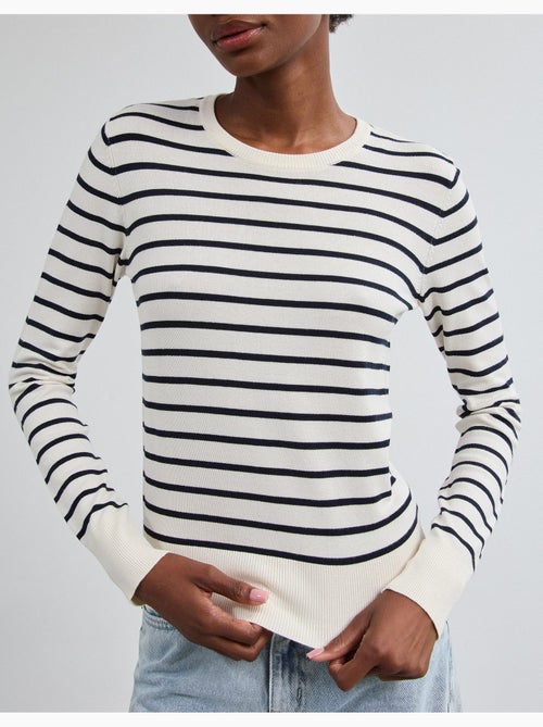Jersey de manga larga a rayas, mo fashion - Kiabi Jersey de manga larga a rayas, mo fashion - Kiabi