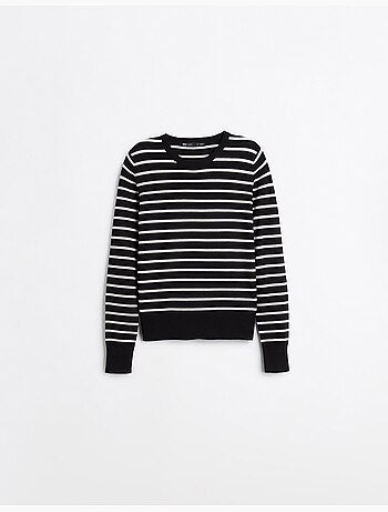 Jersey de manga larga a rayas, mo fashion