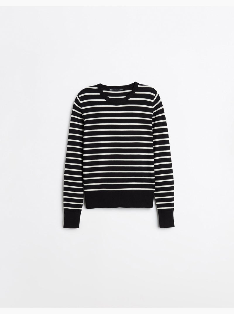 Jersey de manga larga a rayas, mo fashion Negro - Kiabi