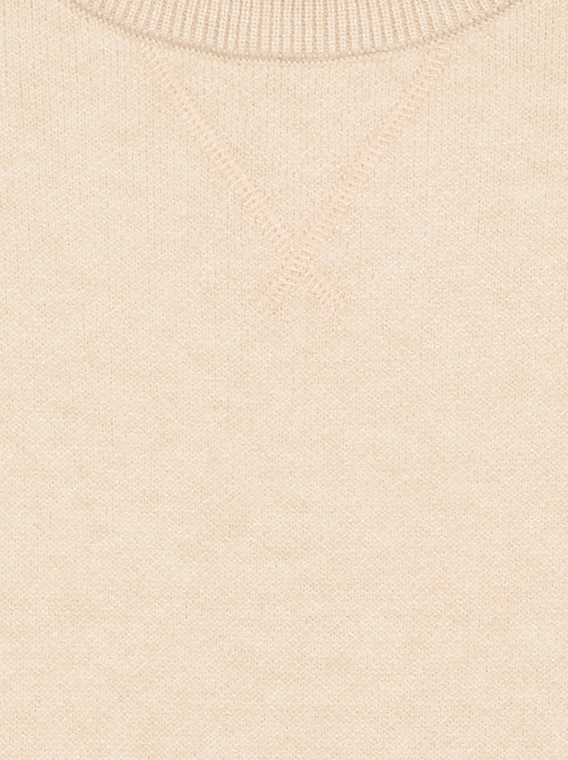 Jersey de manga larga Beige - Kiabi