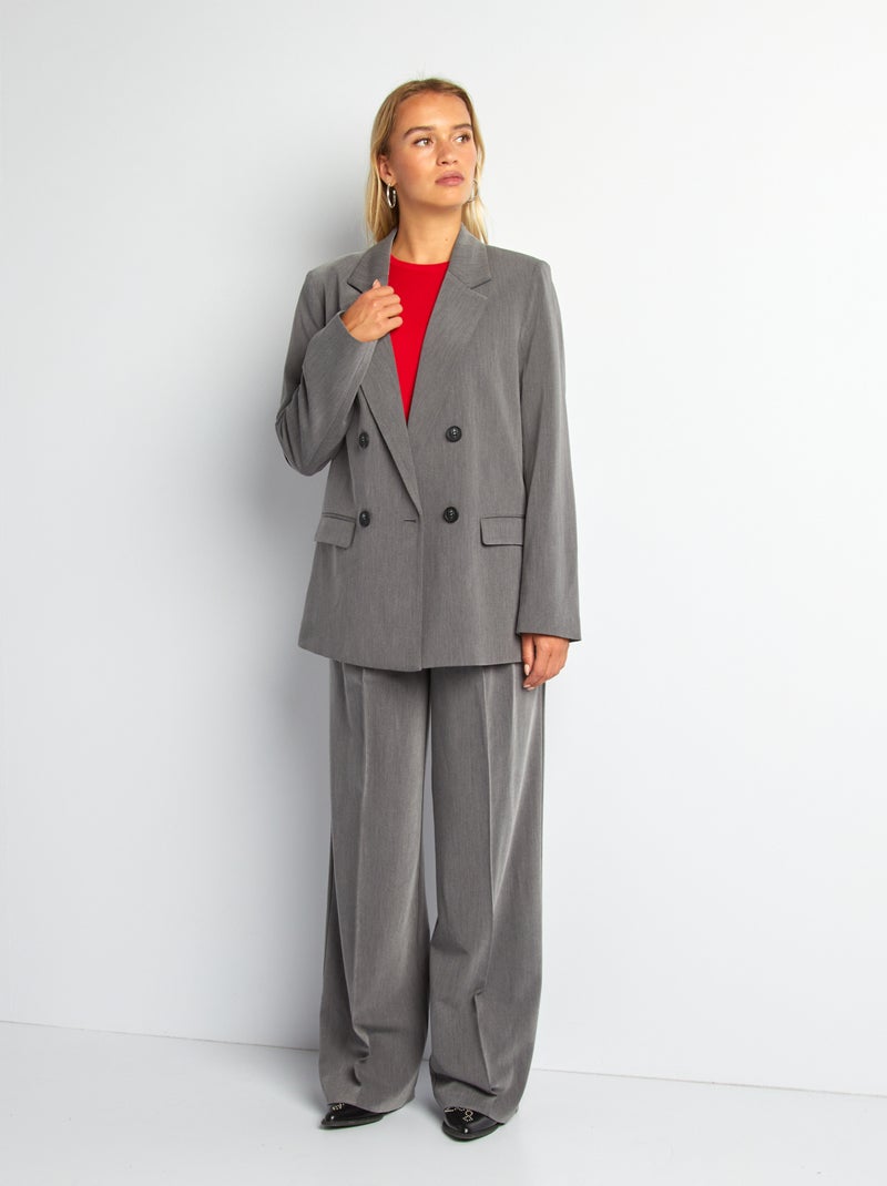 Jersey de manga larga de punto fino ROJO - Kiabi