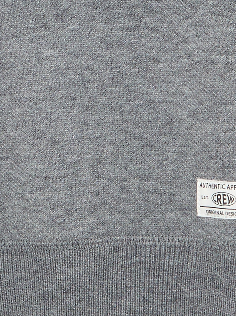 Jersey de manga larga Gris - Kiabi