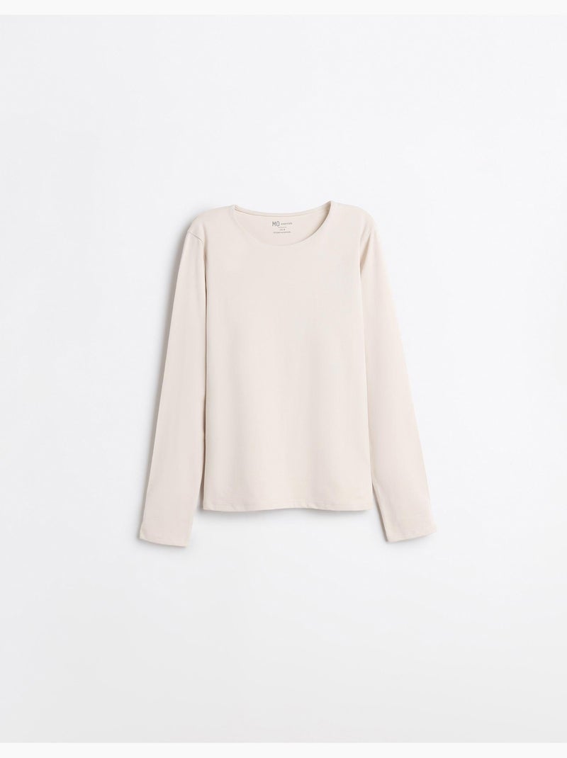 Jersey de manga larga, mo fashion Beige - Kiabi