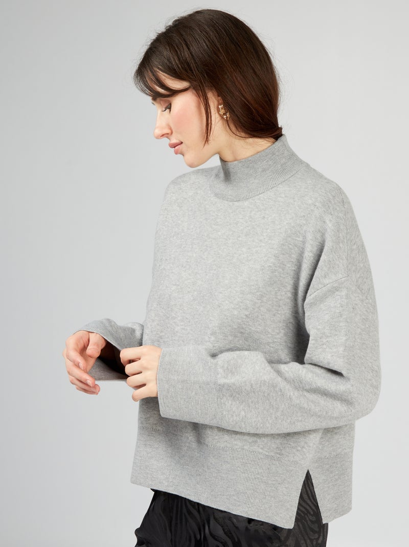 Jersey de manga larga murciélago GRIS - Kiabi