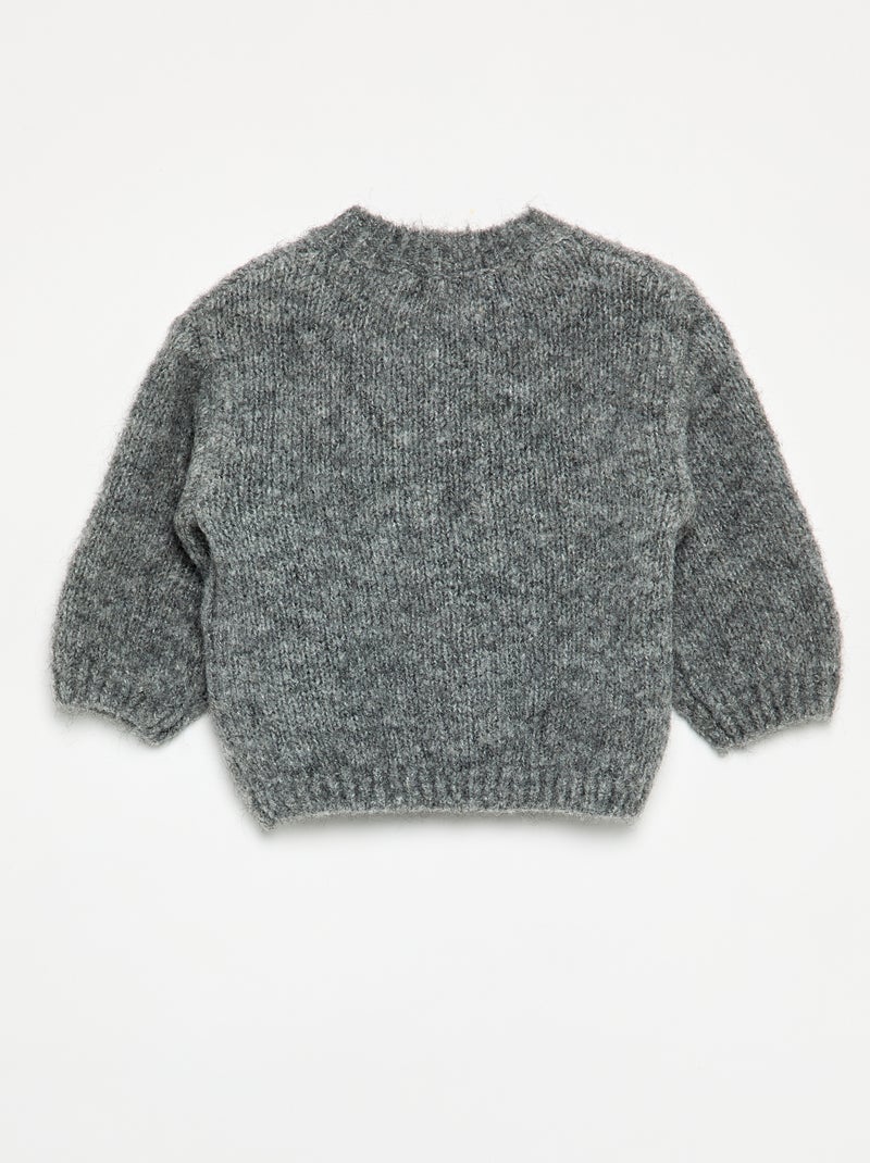Jersey de manga larga "Navidad" Gris - Kiabi