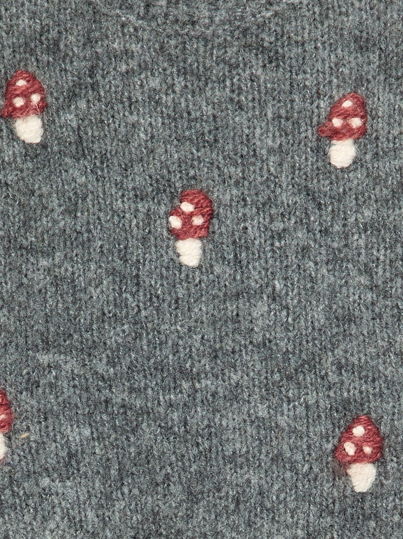 Jersey de manga larga "Navidad" Gris - Kiabi