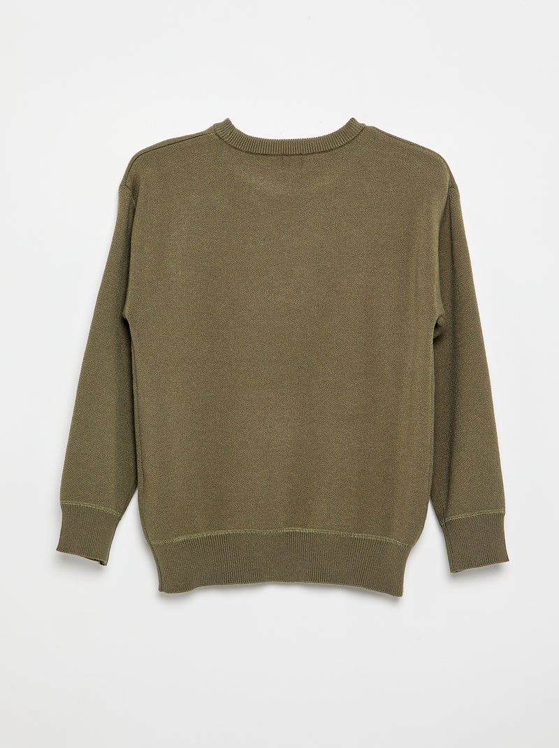 Jersey de manga larga Verde - Kiabi