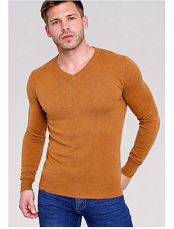 Jersey de manga larga y cuello en V Kebello