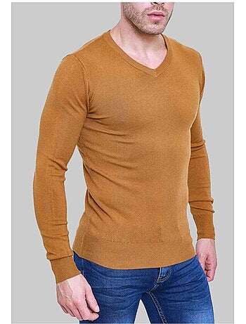 Jersey de manga larga y cuello en V Kebello