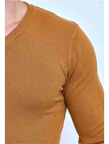 Jersey de manga larga y cuello en V Kebello