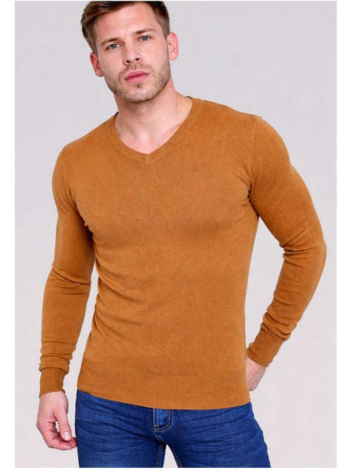 Jersey de manga larga y cuello en V Kebello - Kiabi