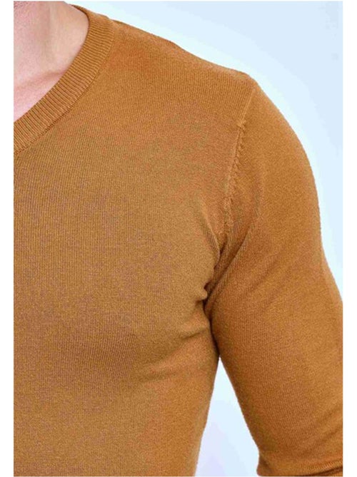 Jersey de manga larga y cuello en V Kebello - Kiabi