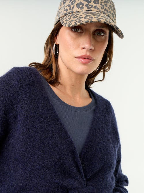 Jersey de maternidad cropped con efecto retorcido - Kiabi