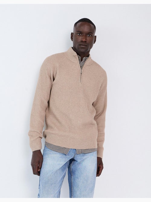 Jersey de media cremallera, mo fashion - Kiabi Jersey de media cremallera, mo fashion - Kiabi
