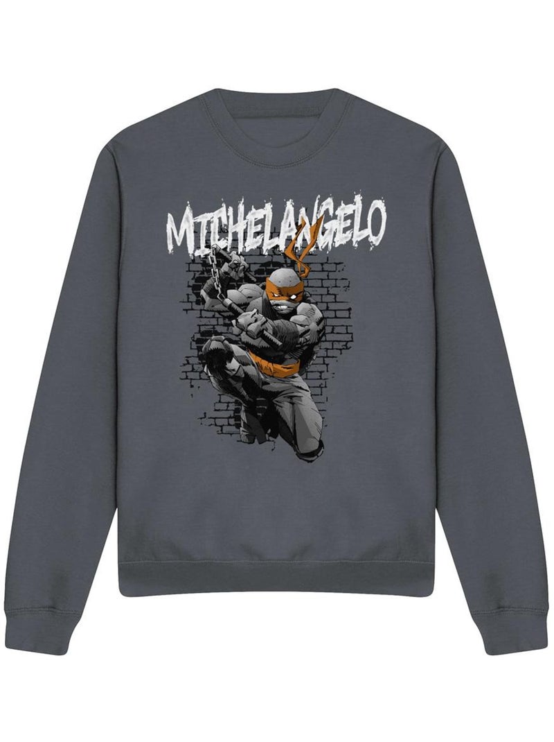 Jersey de michelangelo para adultos unisex - teenage mutant ninja turtles Gris negro - Kiabi