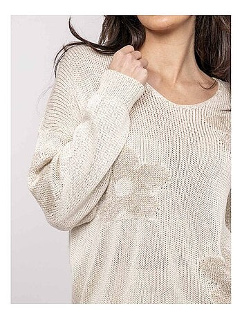 Jersey de motivos lurex KALYSSA