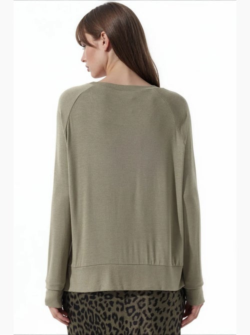 Jersey de mujer de mezcla de viscosa busem - Kiabi Jersey de mujer de mezcla de viscosa busem - Kiabi