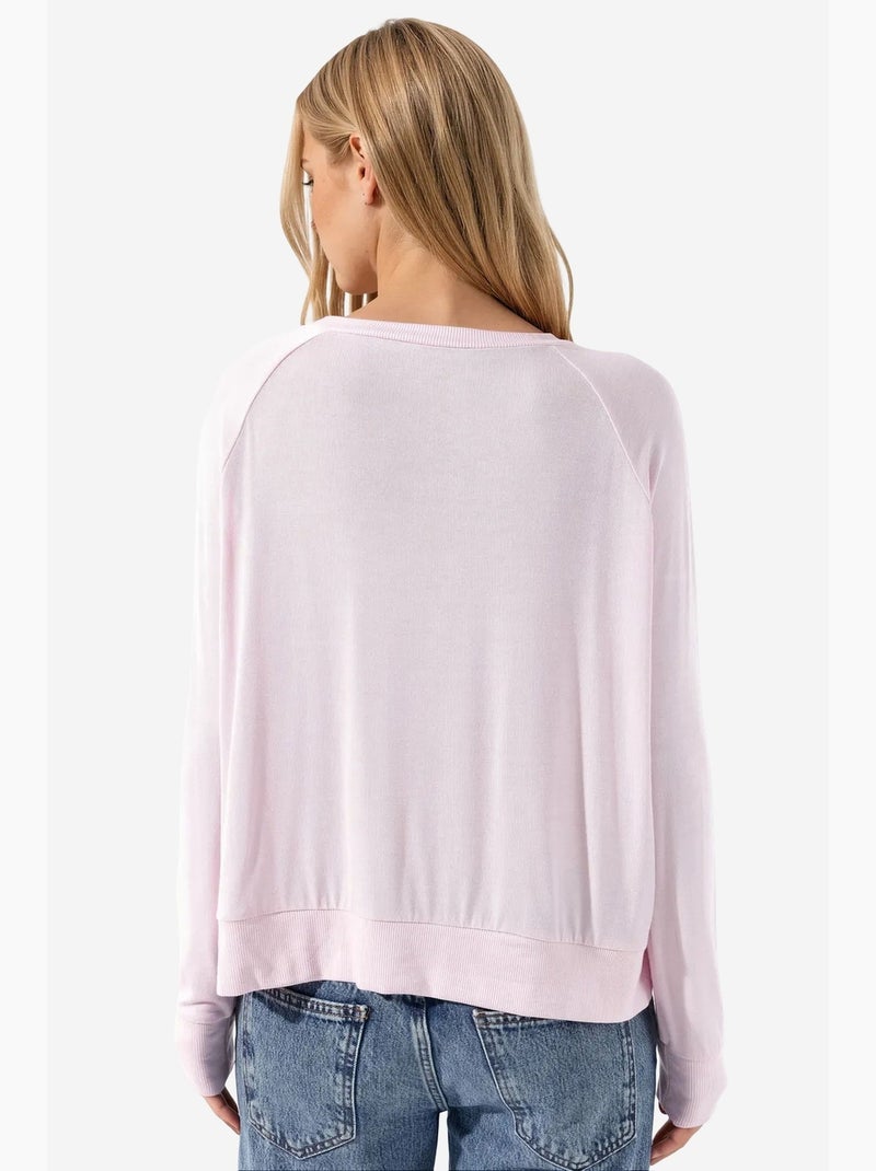Jersey de mujer de mezcla de viscosa busem Rosa claro - Kiabi