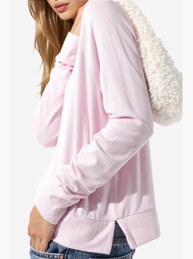 Jersey de mujer de mezcla de viscosa busem Rosa claro - Kiabi