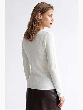 Jersey de mujer de mezcla de viscosa y cachemira mixray