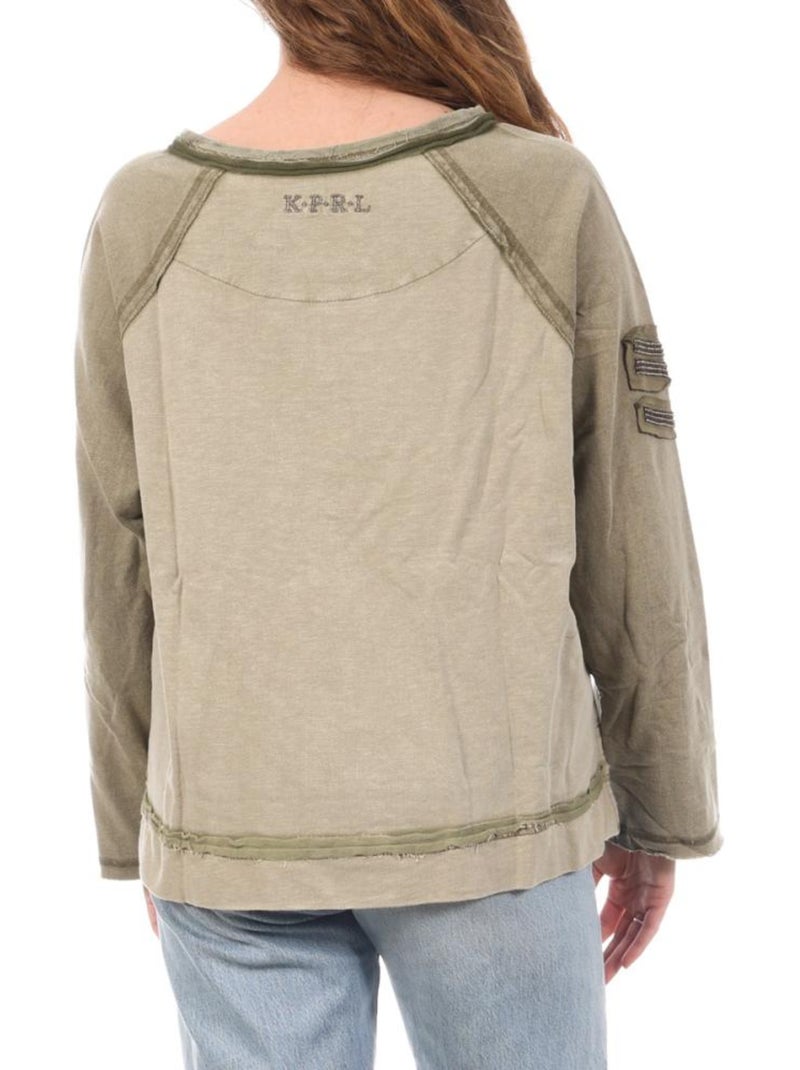 Jersey de mujer Kaporal Verde caqui claro - Kiabi