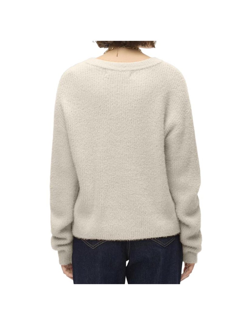 Jersey de Mujer Vero Moda con Mangas Abullonadas Beige - Kiabi