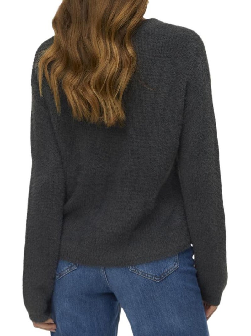 Jersey de Mujer Vero Moda con Mangas Abullonadas Gris plateado - Kiabi