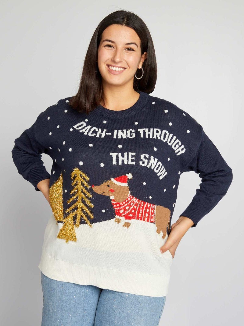 Jersey de Navidad AZUL - Kiabi