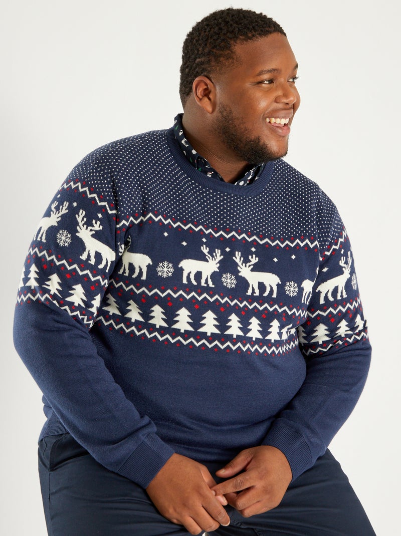 Jersey de Navidad AZUL - Kiabi