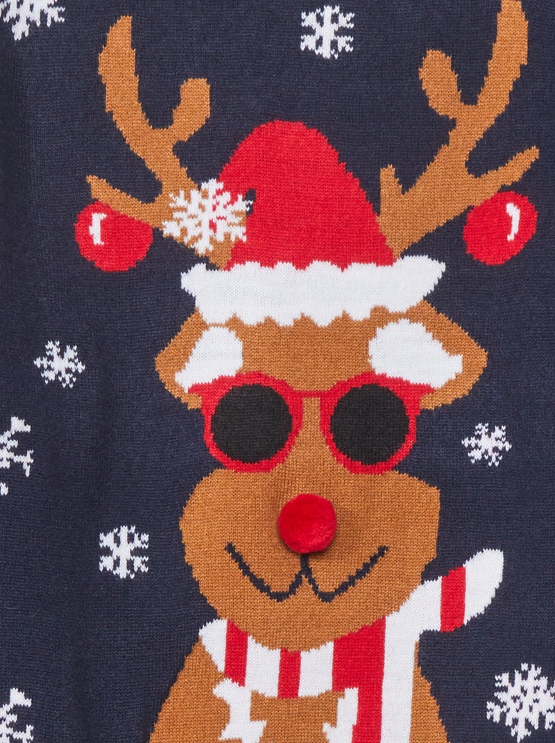 Jersey de Navidad con borla Azul - Kiabi