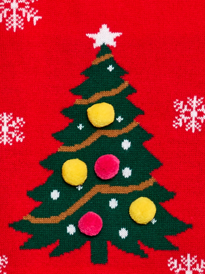 Jersey de Navidad con estampado Rojo - Kiabi
