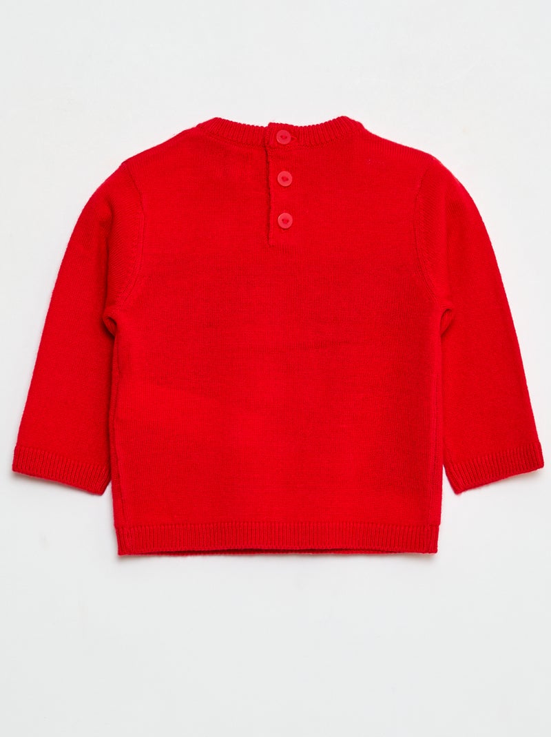 Jersey de Navidad con estampado Rojo - Kiabi